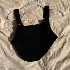 corduroy crop top